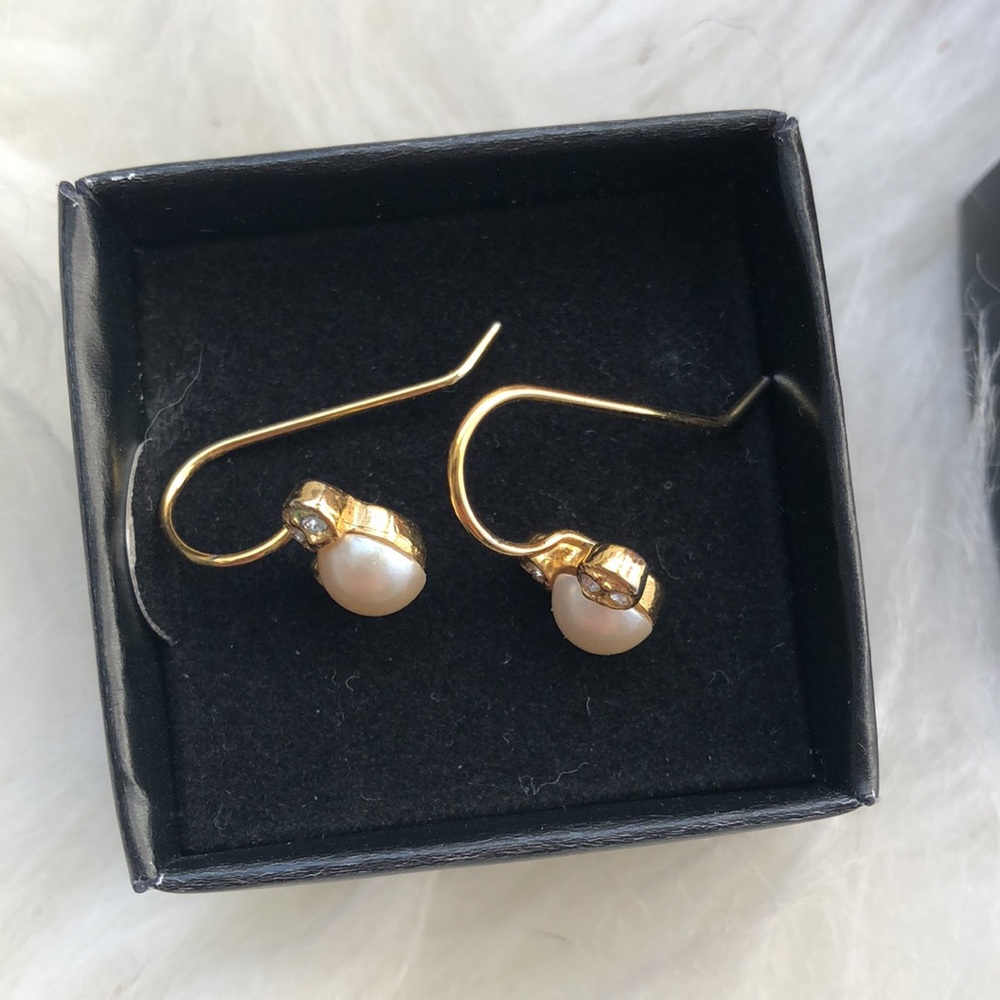 DISNEY Mickey Mouse Gold, Pearl and Gemstone Earrings - Picture 4 of 12
